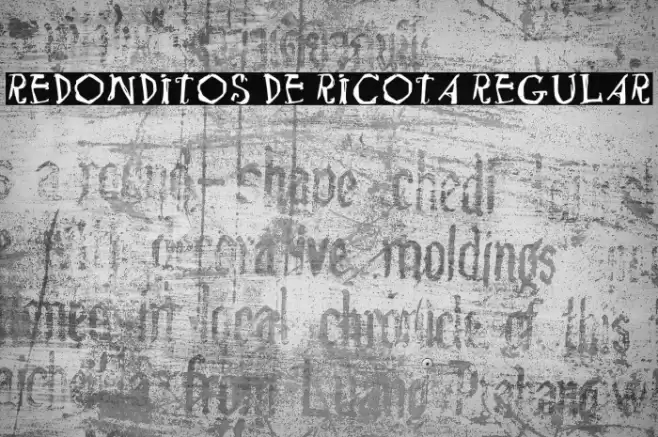 Redonditos De Ricota Regular Polices examples