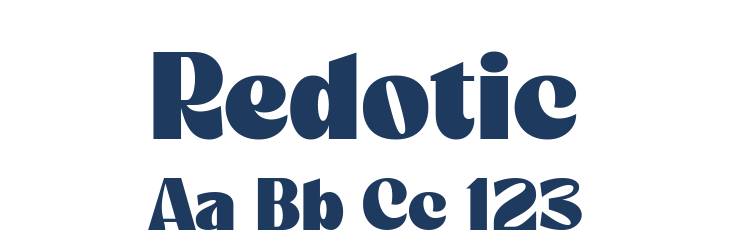 Redotic Font Preview