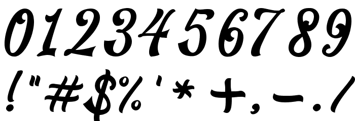 RedouraDEMO Font OTHER CHARS
