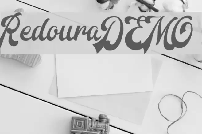 RedouraDEMO 字体 examples