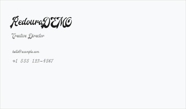 RedouraDEMO Business Card
