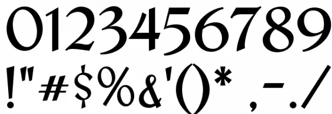 Redressed Font OTHER CHARS