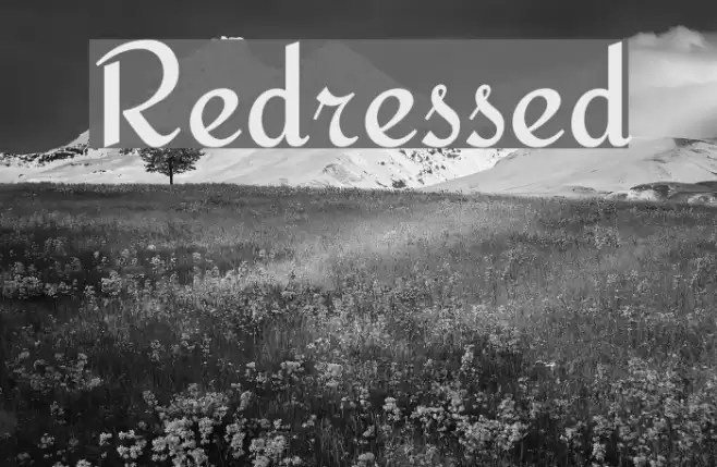 Redressed Font examples
