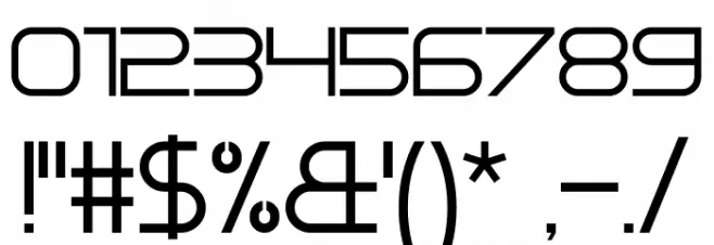 Redriver Font OTHER CHARS