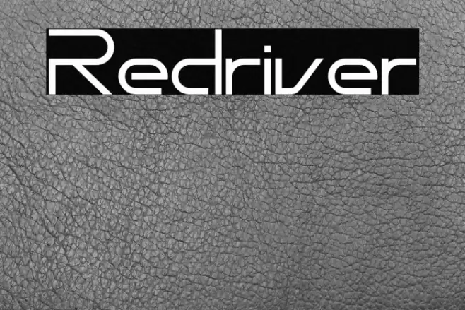 Redriver Font examples