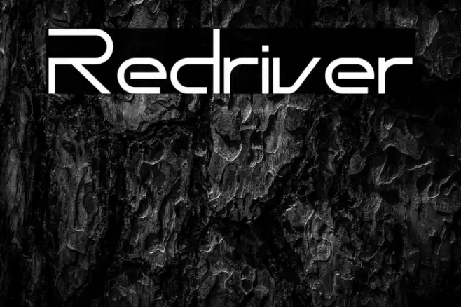 Redriver Font examples