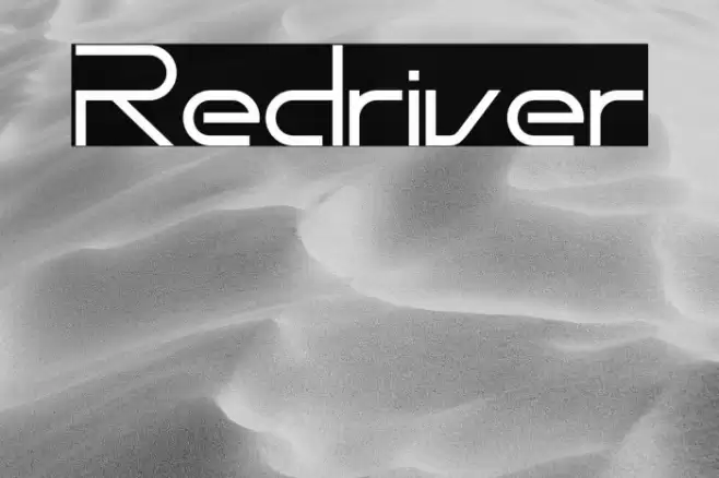 Redriver Font examples
