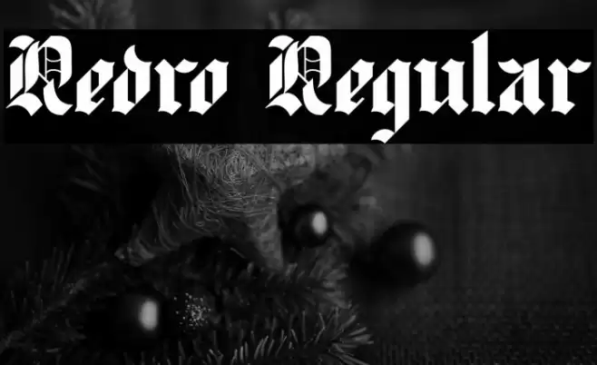 Redro Regular Font examples