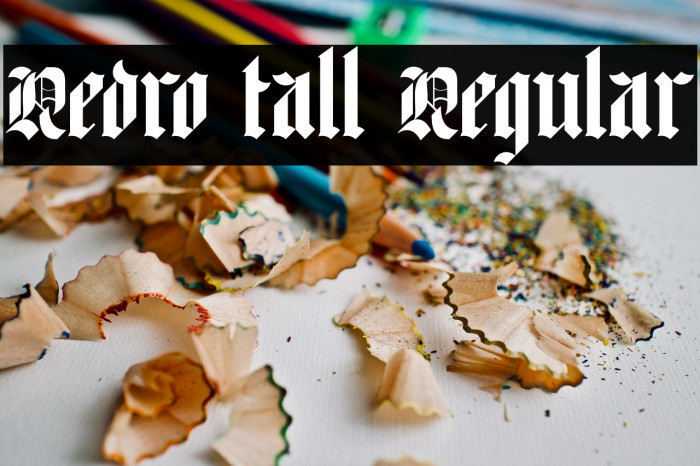 Redro tall Regular Example 1