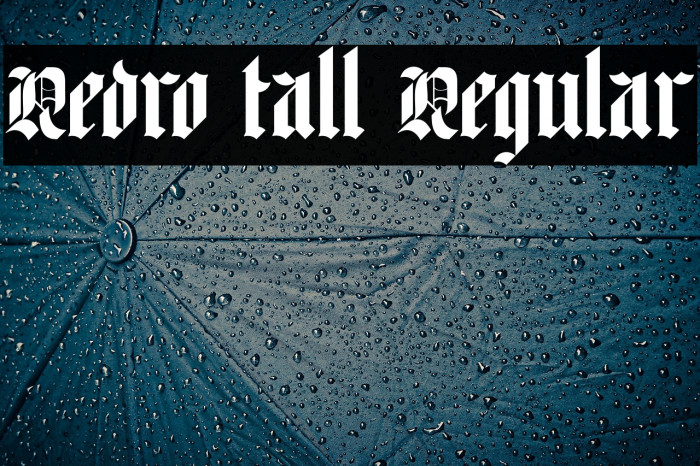 Redro tall Regular Example 3