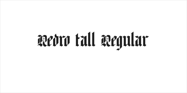 Redro tall Regular Logo