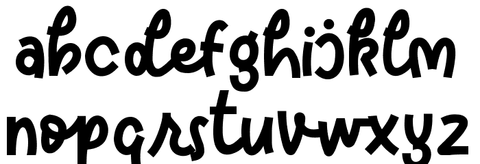 Reds Aglonema Font LOWERCASE