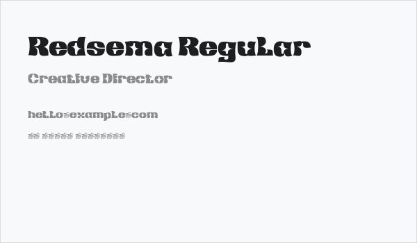 Redsema Regular Business Card