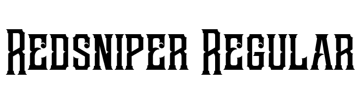 Redsniper Regular  フリーフォントのダウンロード