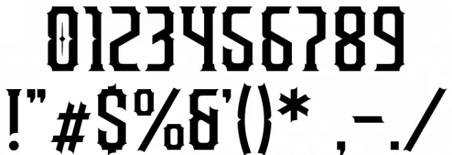 Redsniper Regular Font OTHER CHARS