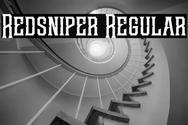 Redsniper Regular Font examples