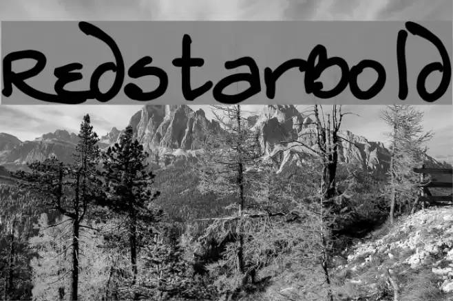 RedstarBold Font examples