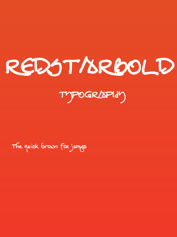 RedstarBold Poster