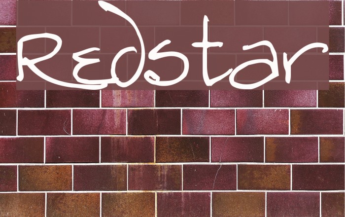 Redstar Font examples