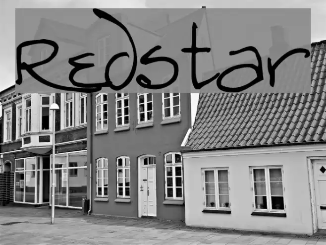 Redstar Font examples