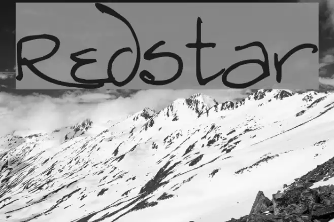 Redstar Font examples