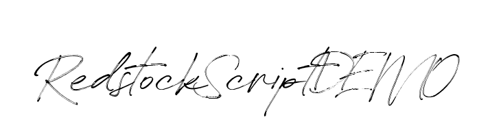 Redstock Script DEMO Font