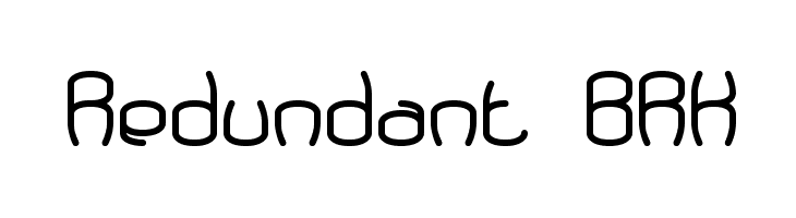 Redundant BRK  Frei Schriftart Herunterladen