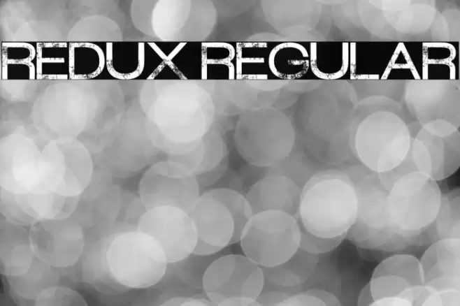 Redux Regular Schriftart examples
