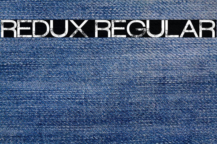 Redux Regular Font examples