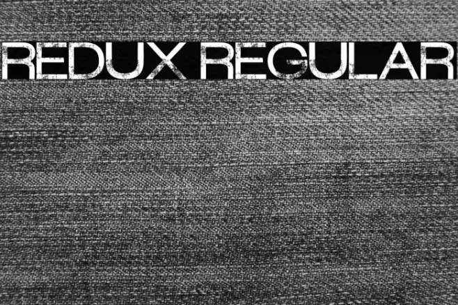 Redux Regular Schriftart examples