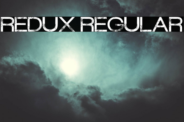Redux Regular Font examples