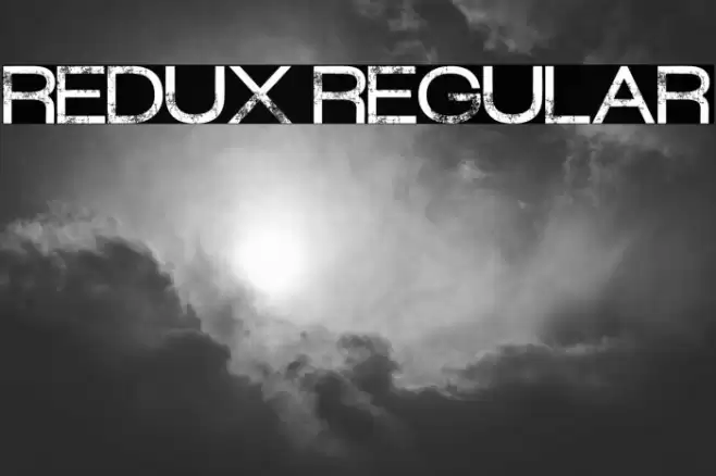 Redux Regular Schriftart examples