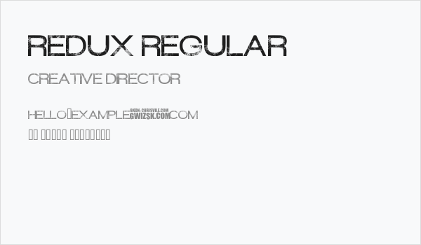 Redux Regular Business Card