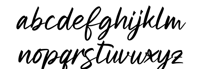Reebbett Font LOWERCASE