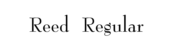 Reed Regular  Frei Schriftart Herunterladen