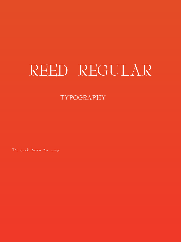 Reed Regular Poster