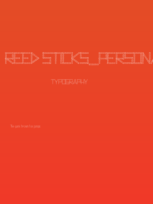 Reed Sticks_PersonalUseOnly Poster