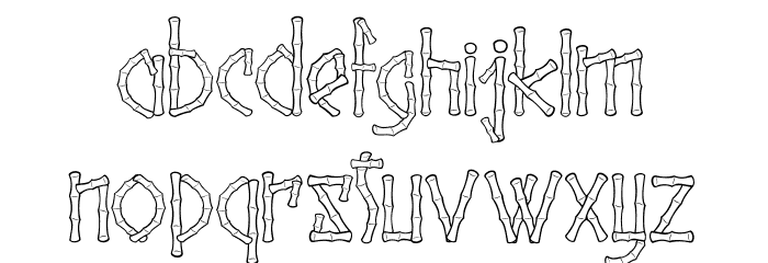 Reed Sticks_PersonalUseOnly Font LOWERCASE