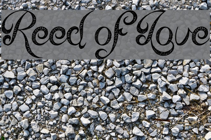 Reed of Love Font examples