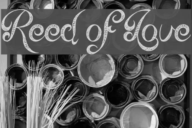 Reed of Love Font examples