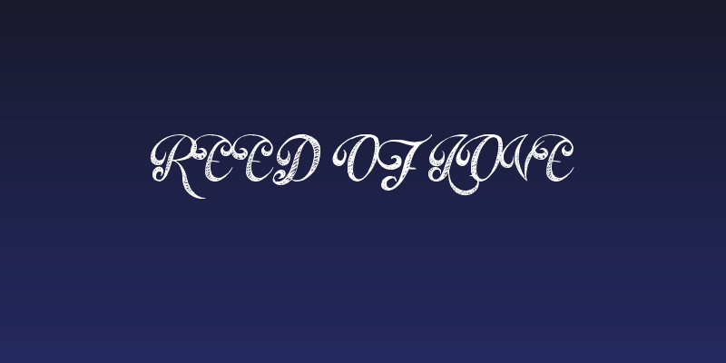 Reed of Love Social Header