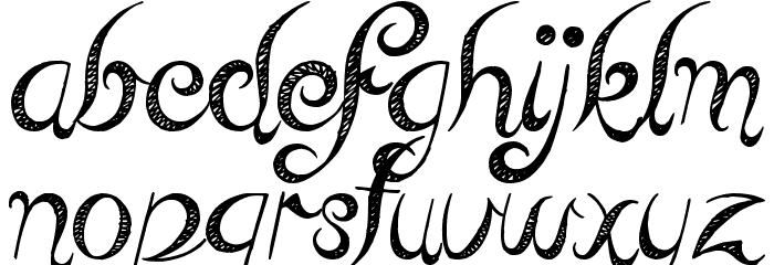 Reed of Love Font LOWERCASE