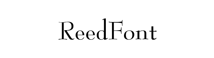 ReedFont  Frei Schriftart Herunterladen