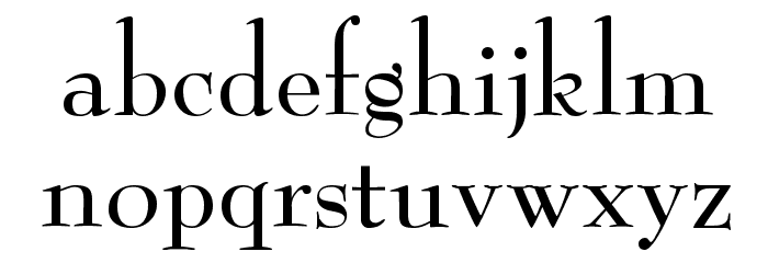 ReedFont Font LOWERCASE