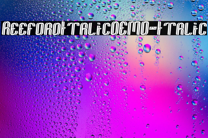 ReefordItalicDEMO-Italic Example 1