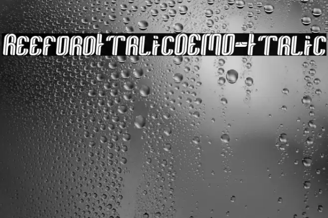 ReefordItalicDEMO-Italic Font examples