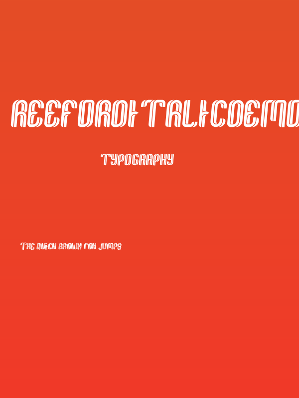 ReefordItalicDEMO-Italic Poster