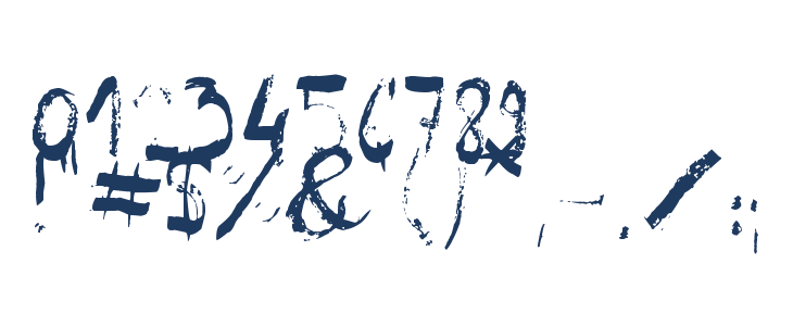 Reeld Typeface Other Characters