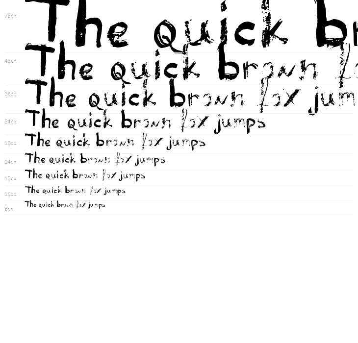 Reeld Typeface Waterfall