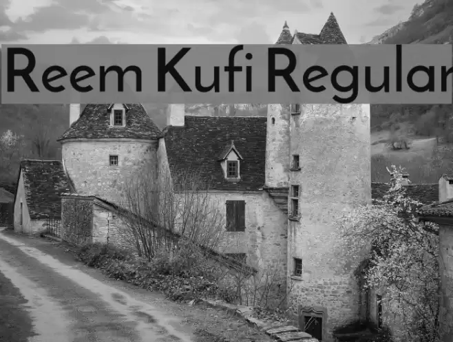 Reem Kufi Regular Font examples